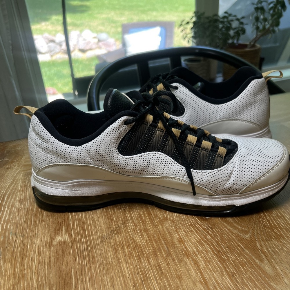 Jordan CMFT Air Max 10 White Gold Black 442090-117 Men's Size 12 No Box - Picture 6 of 12